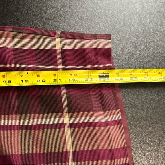 Women’s 20 Plaid Skirt Flat‎ Front Pockets Preppy Academia Gothic Grunge Punk - Picture 8 of 12